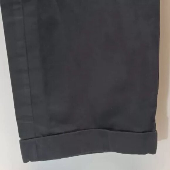 Banana Republic Men's Sz 33x30 Emerson Straight Flat Front Gray Navy Chino Pants - Picture 5 of 12